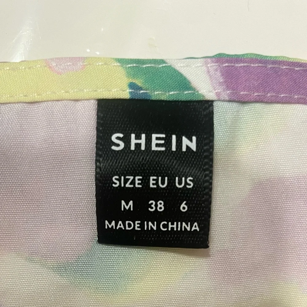 SHEIN Multicolor Floral Ruffle Blouse - Picture 4 of 5